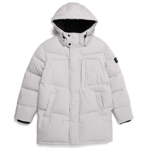 내셔널지오그래픽 포켓 중기장 구스 후디 다운 점퍼 N224UDW160