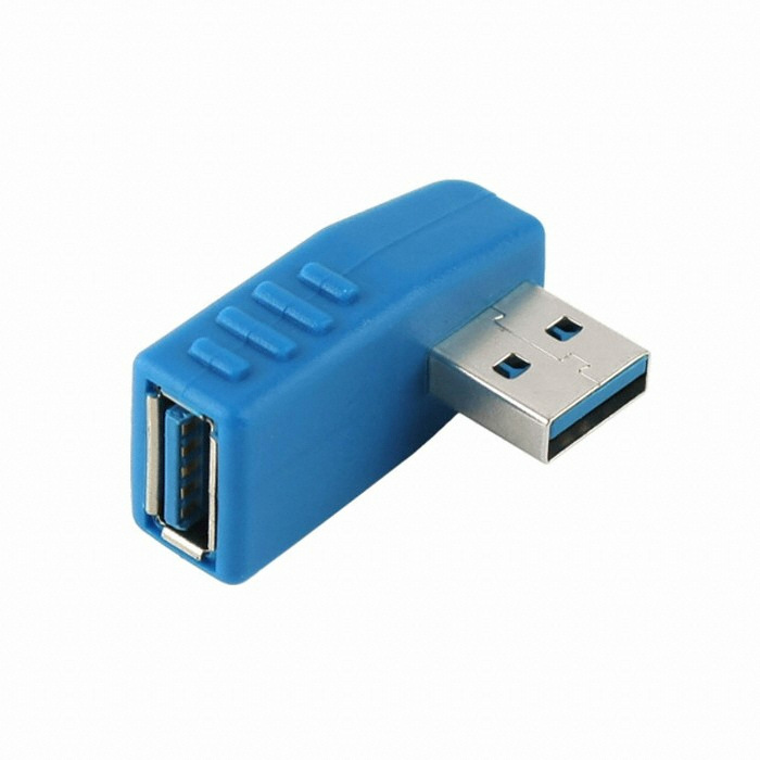 라이트컴 Coms USB 3.0 젠더 연장 M/F 좌향 꺾임형
