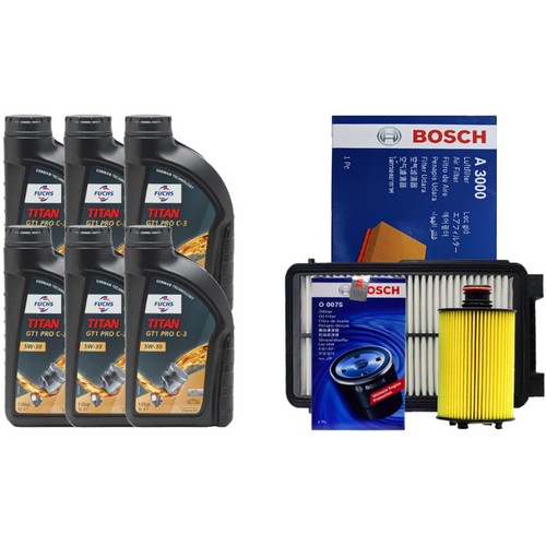 훅스  타이탄 GT1 프로 C3 5W30 6L + 보쉬필터 쌍용 뉴스타일 코란도C 2.2 디젤