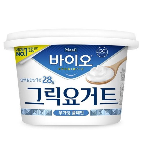 매일유업 매일바이오 그릭요거트 무가당 플레인 400g
