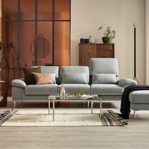 자코모 데니아 하이 기능성 젠위브 패브릭 소파 3.5인용