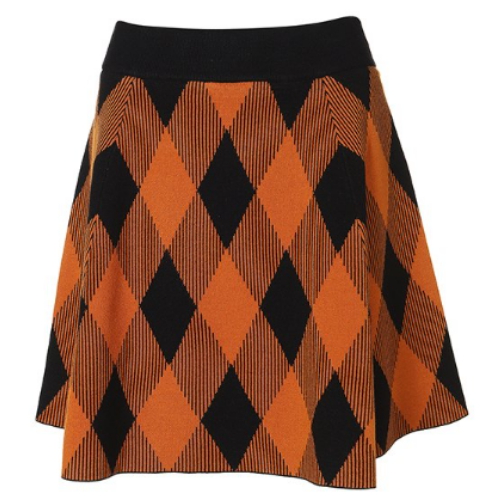 와이드앵글  CF 아르떼 체크 니트 큐롯 WWW22Q41O4