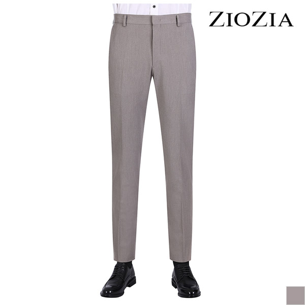 지오지아 슬림 스트레치 베이지 정장팬츠_ABB5SP1102