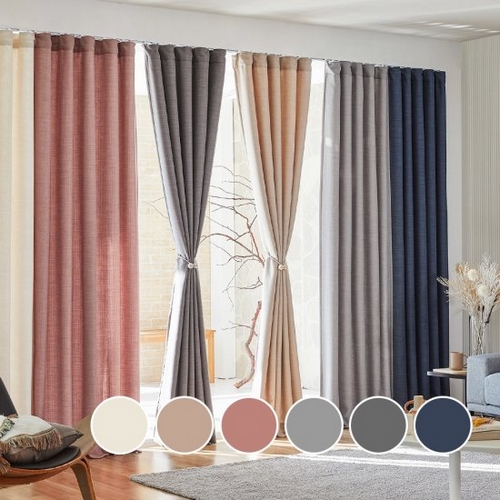 모던하우스 ON 높이조절 린넨스타일 3중방한 3도씨커튼