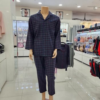 레노마 남성 엘리가모 에일리 개버딘 9부 잠옷 MD3SH60150