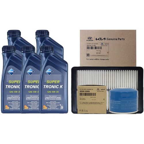 아랄  슈퍼트로닉 K 5W30 5L + 순정필터 기아 올뉴 K7 YG 2.4 가솔린