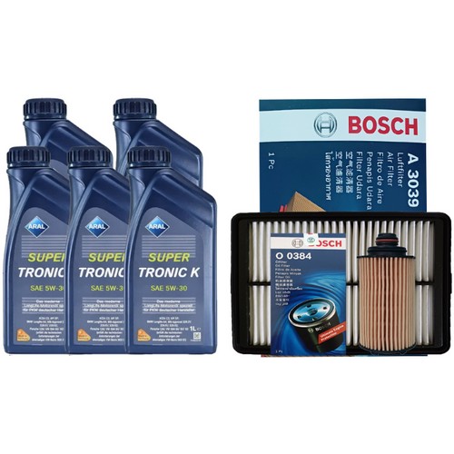 아랄  슈퍼트로닉 K 5W30 5L + 보쉬필터 쌍용 뷰티풀 코란도 1.5 가솔린
