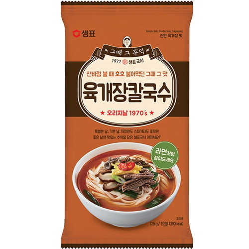 샘표식품  육개장 칼국수 125g