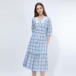 블룸스버리 체크레이스카라원피스 B1MN379