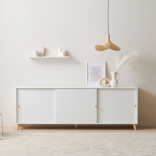 헤이몰리 퓨어킹 슬라이딩 높은 거실장 1600