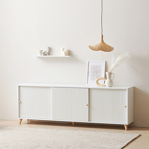 헤이몰리 퓨어킹 템바보드 슬라이딩 높은 거실장 2000