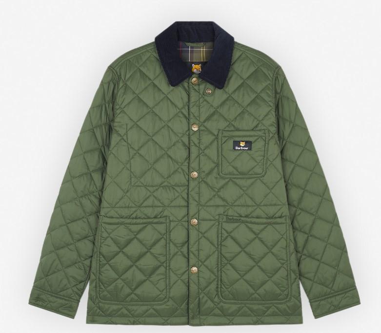 바버 봄버 블루종 KENNING QUILT MQU1735GN73
