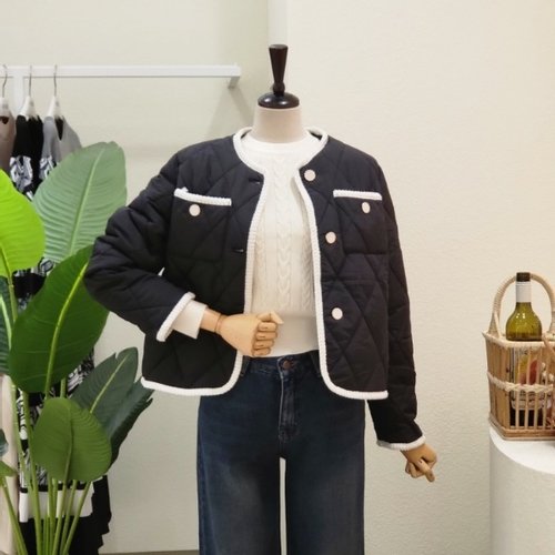 4CUS 투포켓 퀼팅 패딩 점퍼 FW3J9JP5650