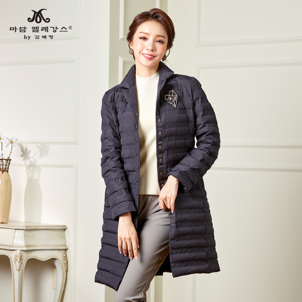 마담엘레강스 빠리지엔 경량다운 하프코트 K204CT01