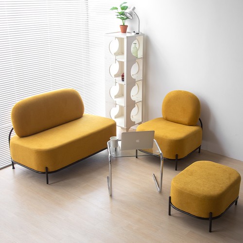 에이비퍼니처 마네 미니멀 조약돌 패브릭 소파 3인용