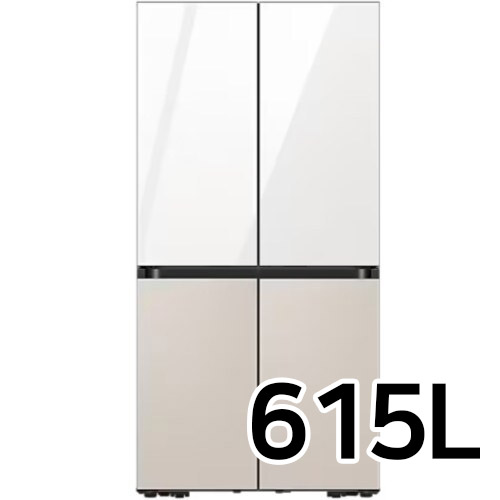 삼성전자 비스포크 키친핏 글램+새틴 RF60C9012 (화이트+베이지)