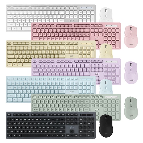 지클릭커  OFFICEPRO WMK10 무소음 무선 키보드 마우스 세트