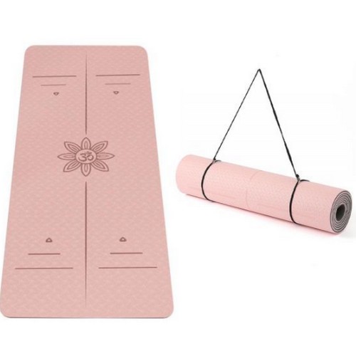 핑크  바디픽 가이드라인 TPE 요가매트
