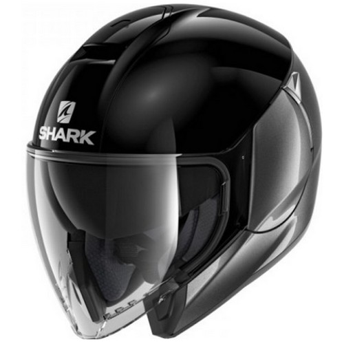 샤크  시티크루저 듀얼 앤트러사이트 블랙 헬멧