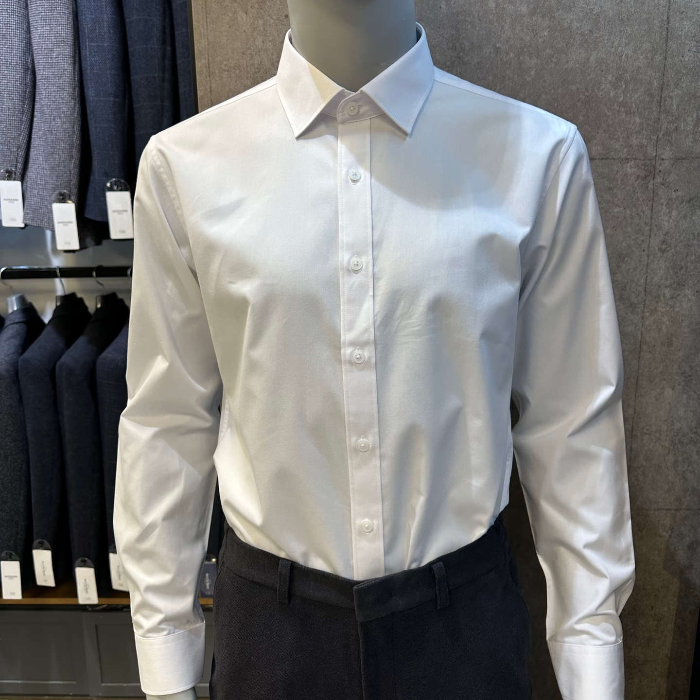 파크랜드 뉴코아산본아울렛 ,ADL99561, SLIM FIT 화이트 T/C 드레스 셔츠