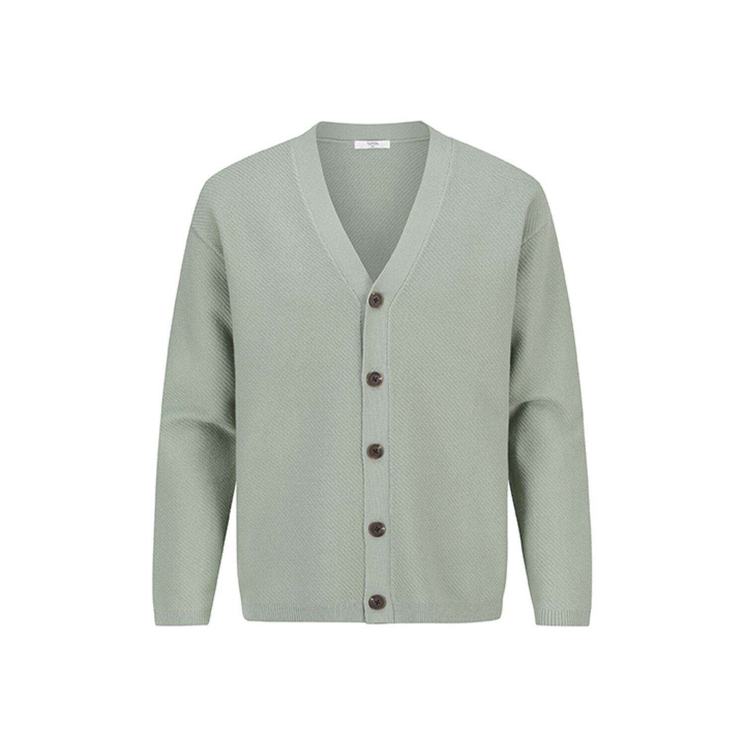 탑텐 소프트터치 사선 조직 가디건_MSE1EC1901