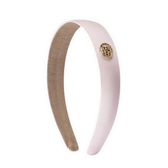 할렌 flat satin logo pendant hairband H007