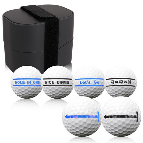 무명정품  골프공 볼라이너 스탬프 버디 360도