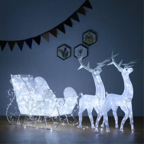 트리  사슴 썰매 장식 세트 190cm