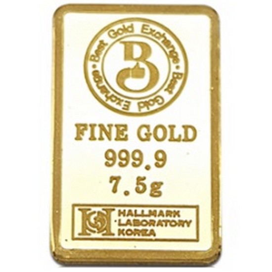베스트금거래소  카드형 프레스 골드바 7.5g