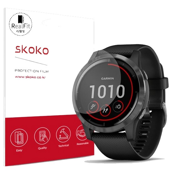 스코코 가민 비보액티브 4 리얼핏 액정보호필름 2매