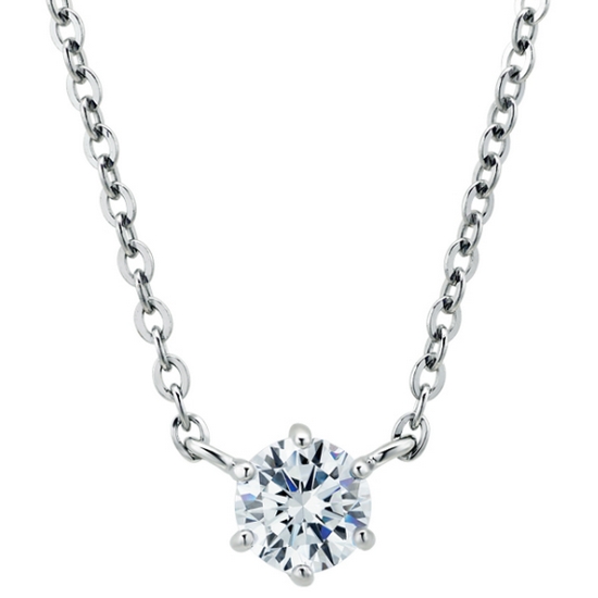 한국금다이아몬드  3부 랩 다이아몬드 목걸이 6프롱 IGI D VS1 18K