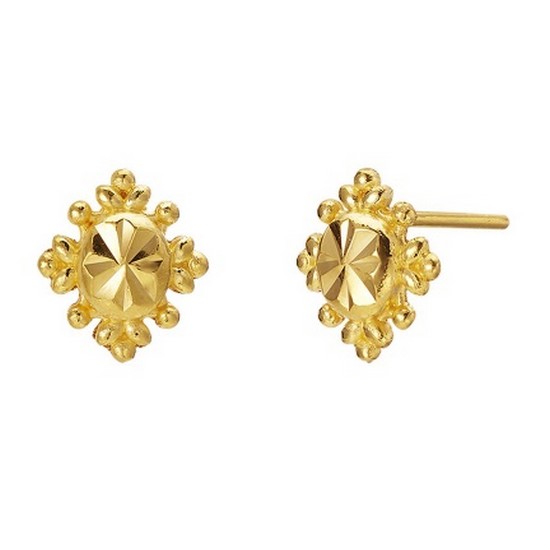 대한민국금거래소  엔틱플라워 핀귀걸이 1.875g