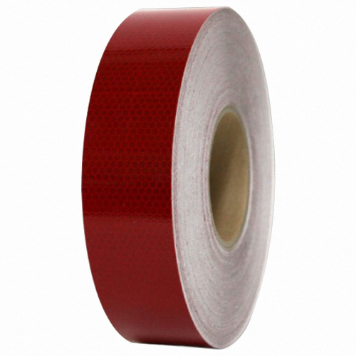 BJ  PVC 벌집 반사 테이프 50mm x 50m 적색