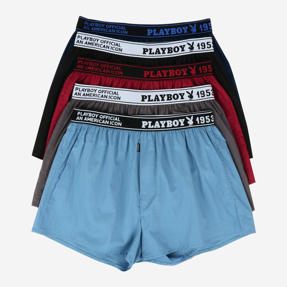 플레이보이 순면 40수 아웃밴드 사각팬티_PMT1205