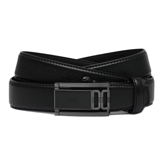 닥스 블랙 트윌 엠보 소가죽 자동벨트 DBBE4E834BK