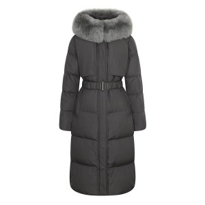 JJ지고트 여성 폭스 후드 플랩 구스다운 점퍼 GNCM2PD94