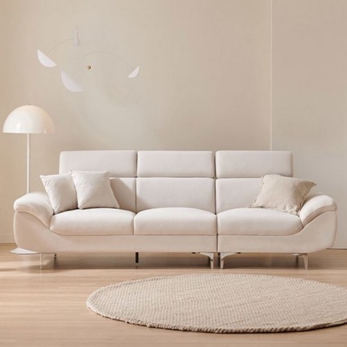 삼익가구 뉴니드 헤드틸팅 아쿠아텍스 패브릭 소파 4인용