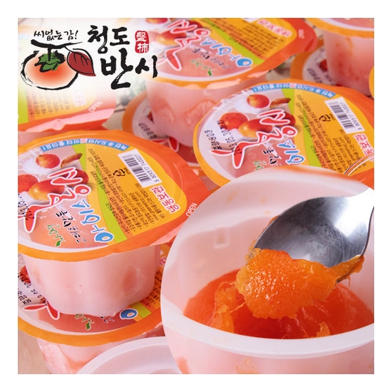 명가일품  자연그대로 만든 씨없는 감 청도 아이스 홍시 80~100g 내외