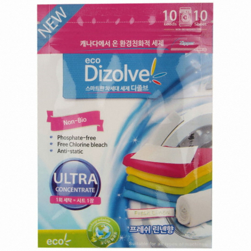 디졸브 37.5 Non-Bio 시트세제 10매 (린넨향)