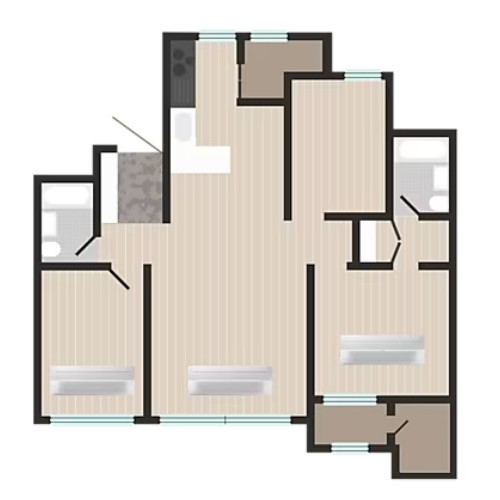 삼성전자 비스포크 무풍 인피니트 라인 3실 AN23AMU3P26SSY