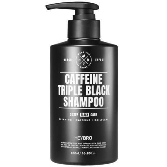 헤이브로 카페인 트리플 블랙 샴푸 500ml