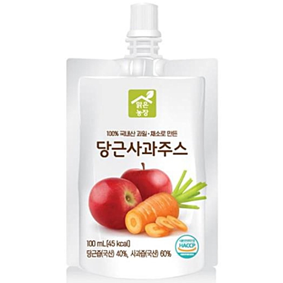채움건강생활 당근사과주스 100ml