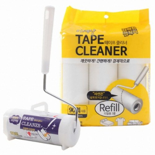 e-세상  테이프클리너 핸들 + 핸들거치대 + 리필 4롤