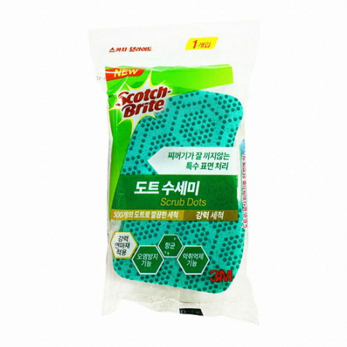 3M 스카치브라이트 음식물이 끼지않는 도트수세미 강력