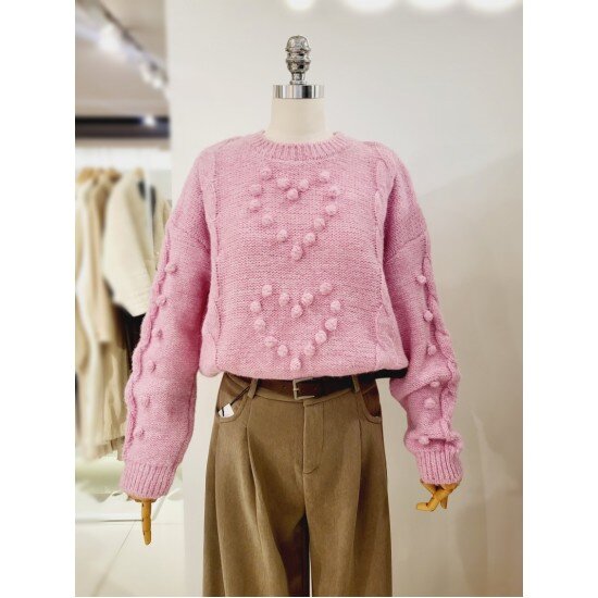 포커스 하트폼폼니트 FW3K7KT0366