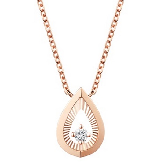 스톤헨지 14K 3링 다이아몬드 목걸이 F0497D