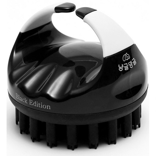 냥글댕글 5중 돌기 실리콘 브러쉬 블랙에디션