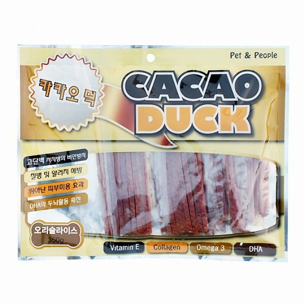 펫앤피플 카카오덕 오리슬라이스 350g