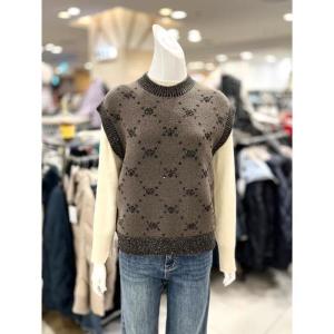 트리아나 셀러허브 아울렛 소고 세이브존01 스팽글 라운드 니트 조끼 AJ4VA13 셀러허브