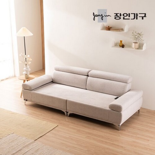 장인가구 무이 세라믹 틸팅 팔걸이 3인용 흙소파 MS